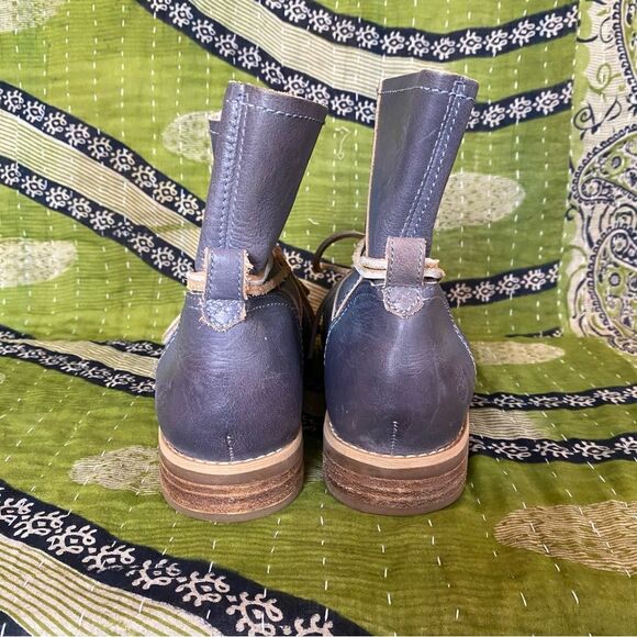 Timberland Blue EarthKeepers Savin Hill Lace Leather Ankle Boots Size 9 - Picture 5 of 15